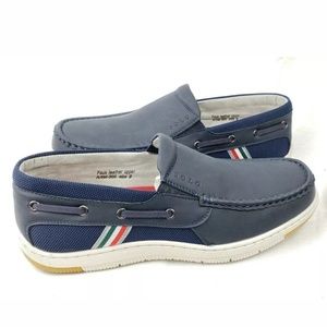 Solo Men's Casual Slip On Boat Shoes 9 Navy Suede